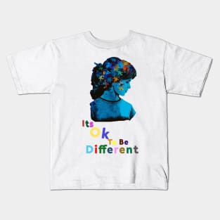 Autism, Its Ok To Be Different Kids T-Shirt